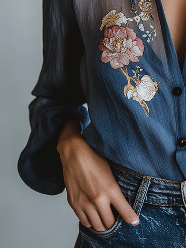 Stylish Floral Boho Blouse