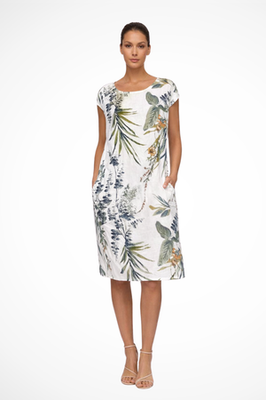 Women's Relaxed Fit Summer Dress Botanical Print