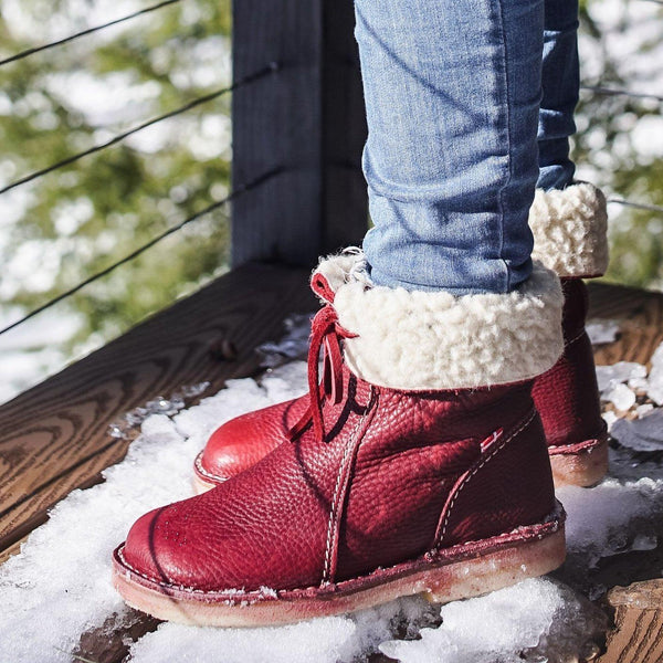 Botas de invierno para mujer con piel sintética hasta el tobillo