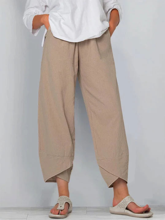 Breathable Summer Cropped Pants for Women