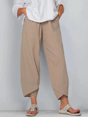 Breathable Summer Cropped Pants for Women