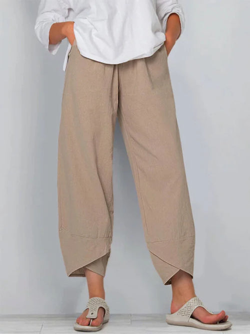Breathable Summer Cropped Pants for Women