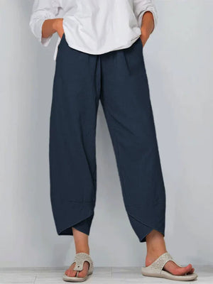 Breathable Summer Cropped Pants for Women