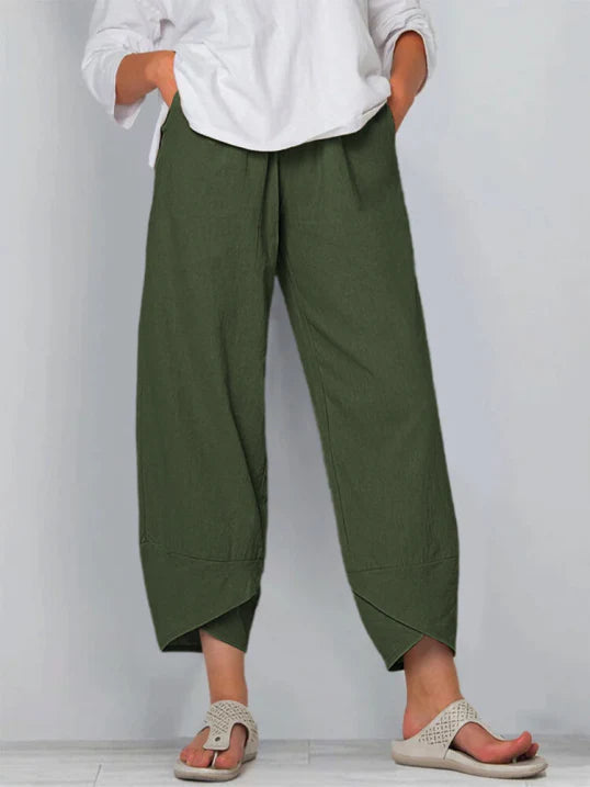 Breathable Summer Cropped Pants for Women