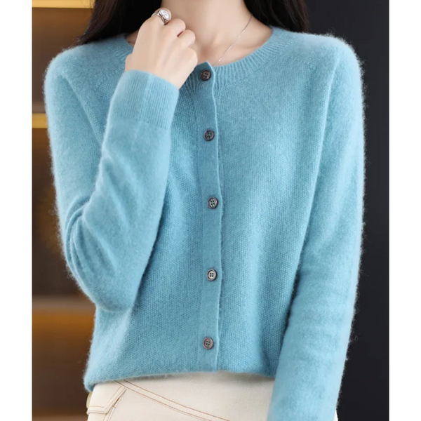 Women’s Button-Up Knit Cardigan Long Sleeve