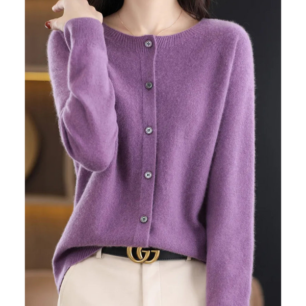Women's Classic Soft-Knit Button Cardigan