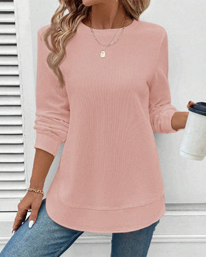 Women's Relaxed Long Sleeve Tunic Top