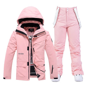 Women's Waterproof Ski Suit Set
