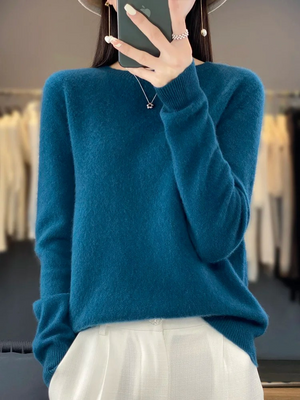 Women's Luxe Soft-Knit Crew Neck Sweater