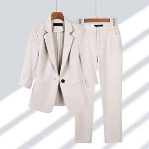 Elegant Blazer & Trouser Set for Women