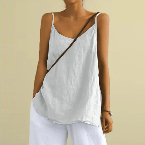 Chic Lightweight Women's Linen Summer Top
