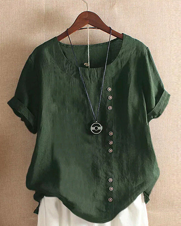 Stylish Women's Short Sleeve Blouse