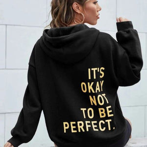 Women's Relaxed Hoodie with Long Sleeves and Casual Fit