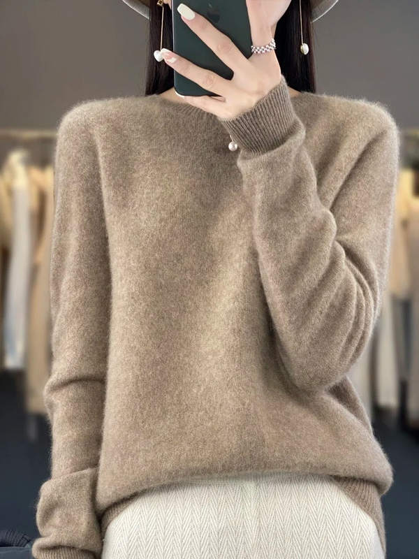 Women's Luxe Soft-Knit Crew Neck Sweater