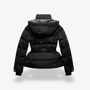 Women’s Hooded Belted Puffer Winter Jacket