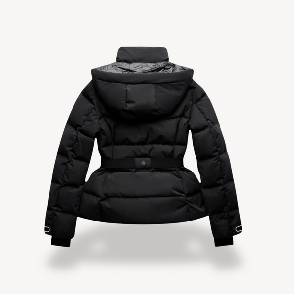 Women’s Hooded Belted Puffer Winter Jacket
