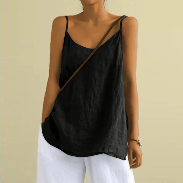 Chic Lightweight Women's Linen Summer Top