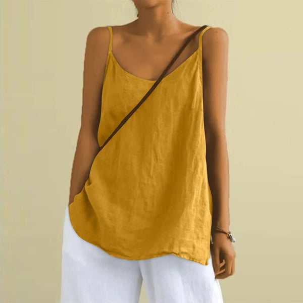 Chic Lightweight Women's Linen Summer Top