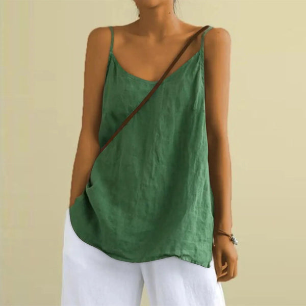 Chic Lightweight Women's Linen Summer Top
