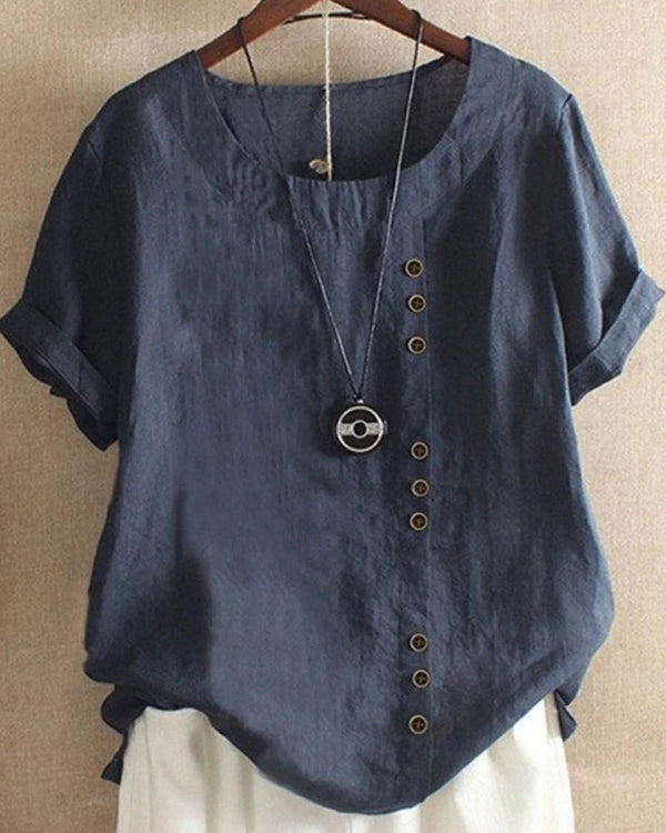 Stylish Women's Short Sleeve Blouse