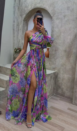 Chic Summer Maxi Dress with Flowy Sleeves