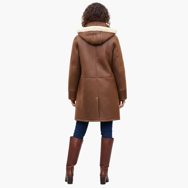Women’s Long Winter Coat with Plush-Lined Interior