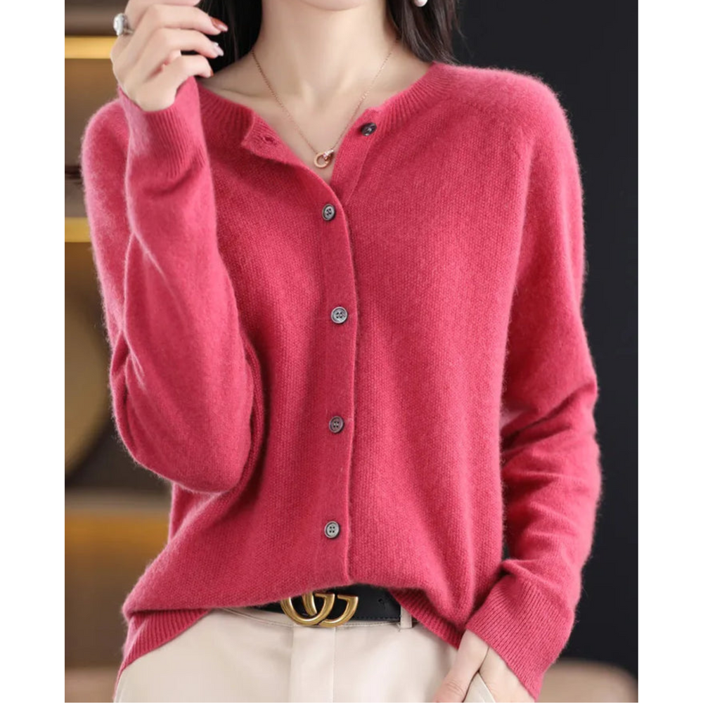 Women's Classic Soft-Knit Button Cardigan