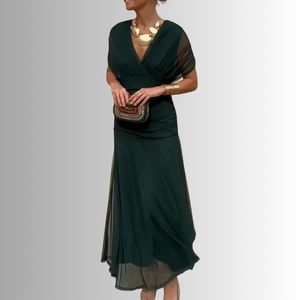 Women's Off-Shoulder Chiffon Evening Gown