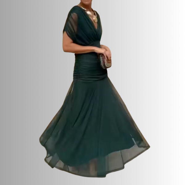 Women’s Elegant Off-Shoulder Evening Maxi Dress