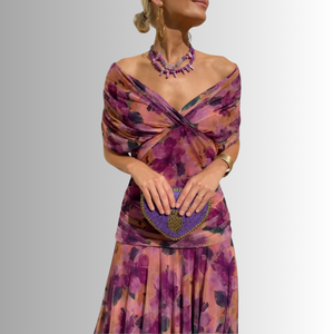 Women’s Elegant Off-Shoulder Evening Maxi Dress