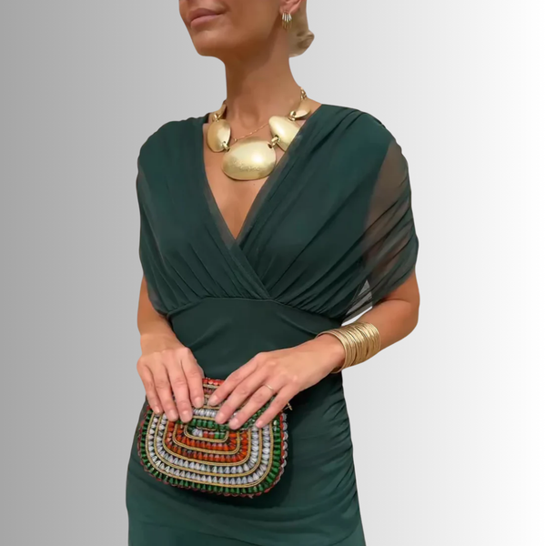 Women’s Elegant Off-Shoulder Evening Maxi Dress