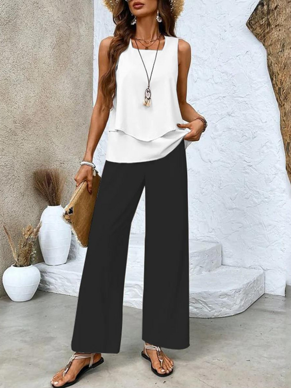 Women's Summer Leaf Print Lounge Set
