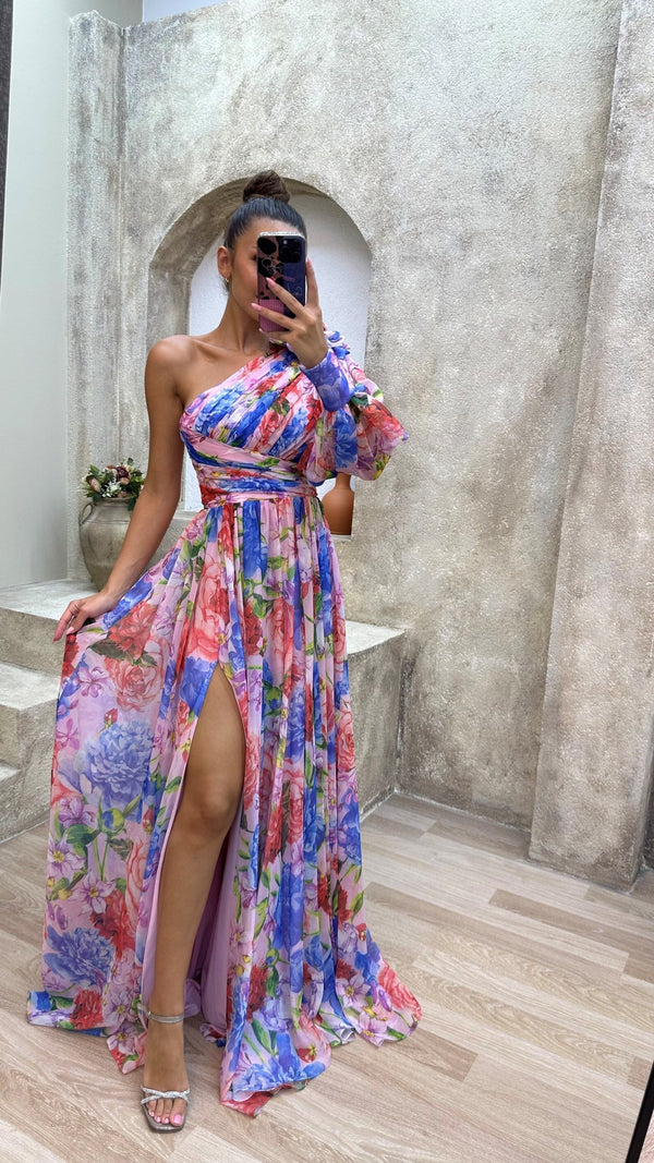 Chic Summer Maxi Dress with Flowy Sleeves