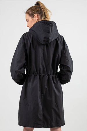 Lightweight Waterproof Hooded Rain Jacket for Women