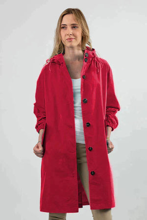Lightweight Waterproof Hooded Rain Jacket for Women