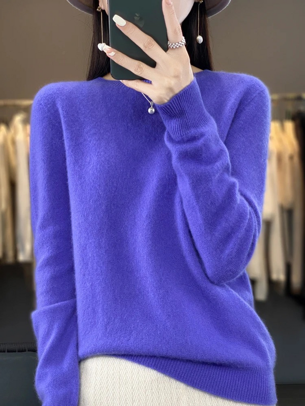 Women's Luxe Soft-Knit Crew Neck Sweater