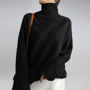 Elegant Turtleneck Women's Sweater