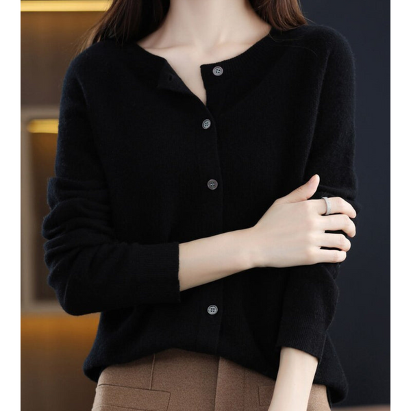 Women’s Button-Up Knit Cardigan Long Sleeve