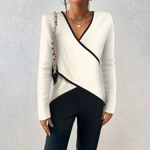 Elegant Women's V-Neck Sweater Timeless
