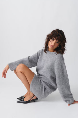 Women's Relaxed Crew Neck Knit Sweater