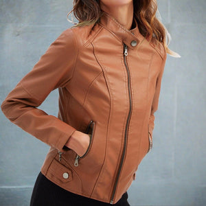 Stylish Women's Leather Jacket
