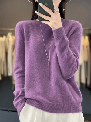 Women's Luxe Soft-Knit Crew Neck Sweater
