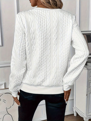 Women’s Zip-Up Knit Sweater with Stand Collar