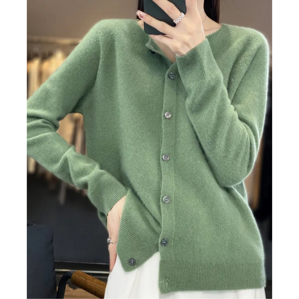 Women’s Button-Up Knit Cardigan Long Sleeve