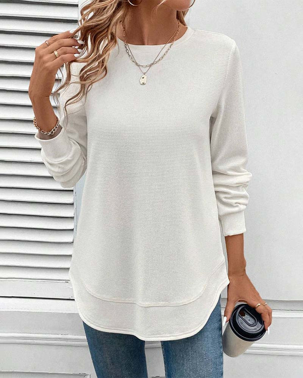 Women's Relaxed Long Sleeve Tunic Top