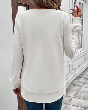 Women's Relaxed Long Sleeve Tunic Top