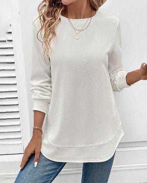 Women's Relaxed Long Sleeve Tunic Top