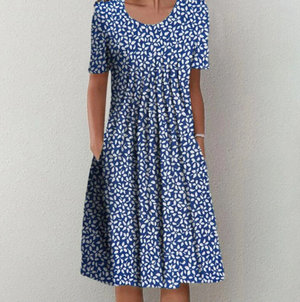 Stylish Midi Summer Dress for Women with Pattern