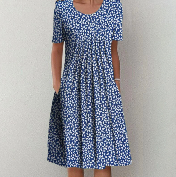 Stylish Midi Summer Dress for Women with Pattern