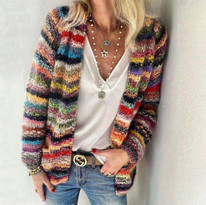Women's Stylish Relaxed Fit Open-Front Cardigan